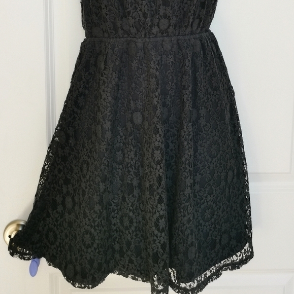 Navy Blue lace dress by Monteau size M NWT - Picture 11 of 12